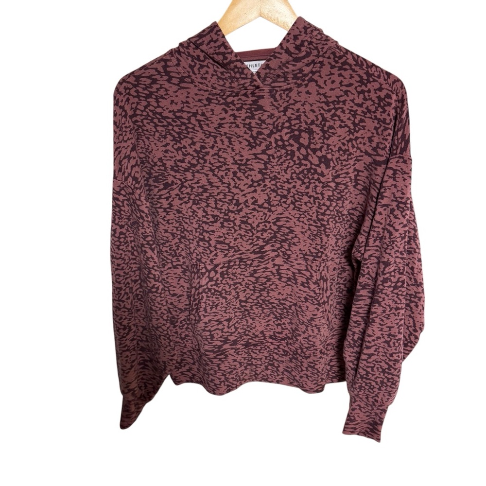 Athleta women’s‎ XS hoodie leopard rose pink